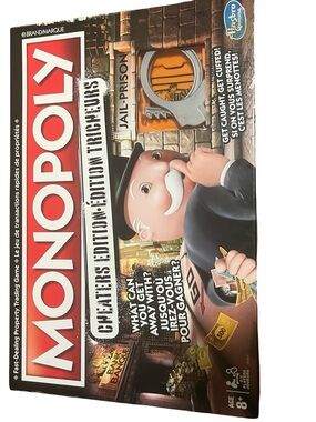 Hasbro Monopoly Cheaters Edition Board Game - Red, White, Black